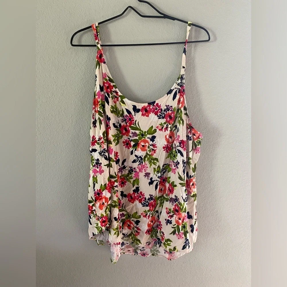 Torrid‎ Adjustable Floral Tank Top Summer Girly Flowy Coquette Date Night Brunch